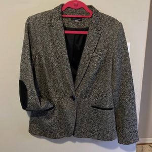 Tommy Hilfiger Black Elbow Pad Blazer